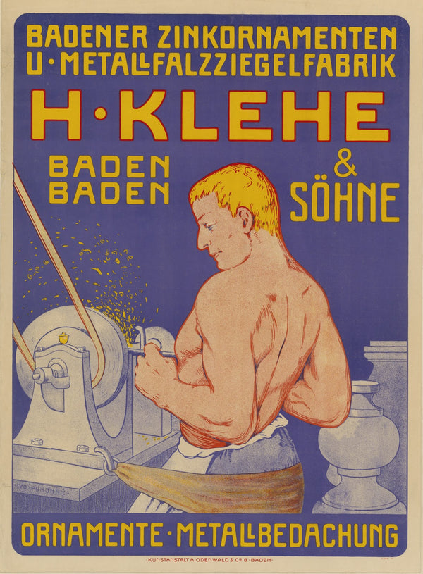 Badener Zinkornamenten u  Metallfalzziegelfabrik H Klehe  Söhne 1902