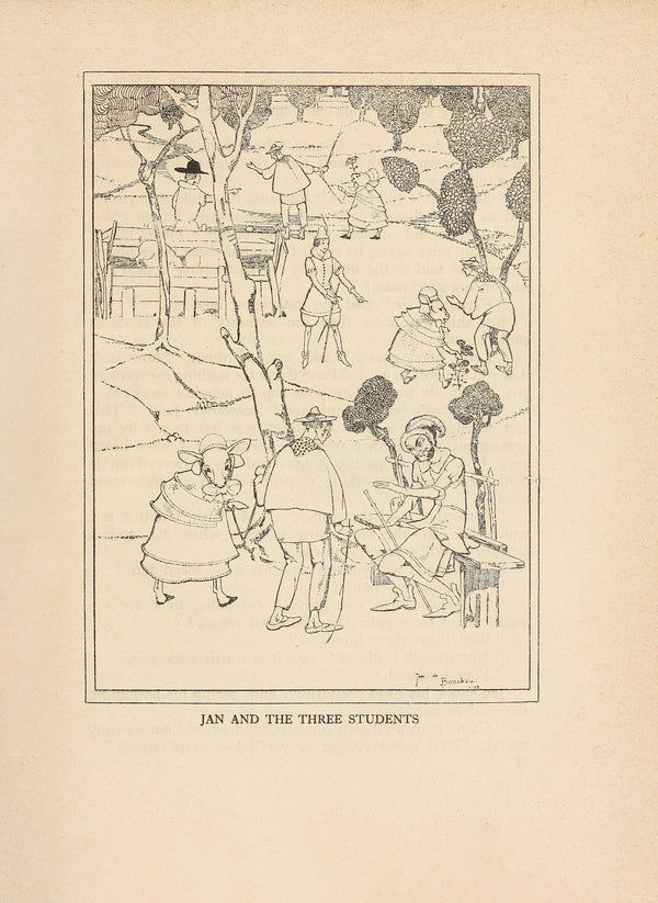Jan and the three students 1918
