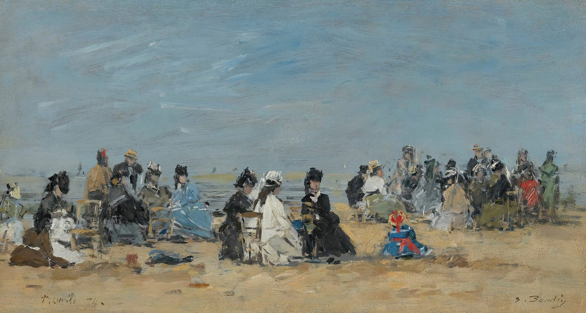 Trouville Scène De Plage 1874