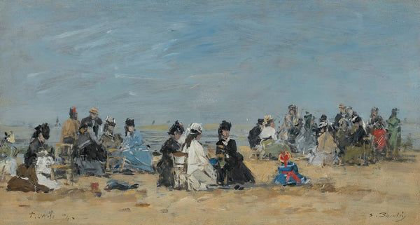 Trouville Scène De Plage 1874