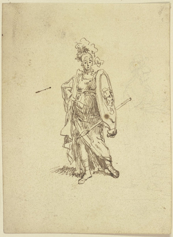 Stehende Kriegerin