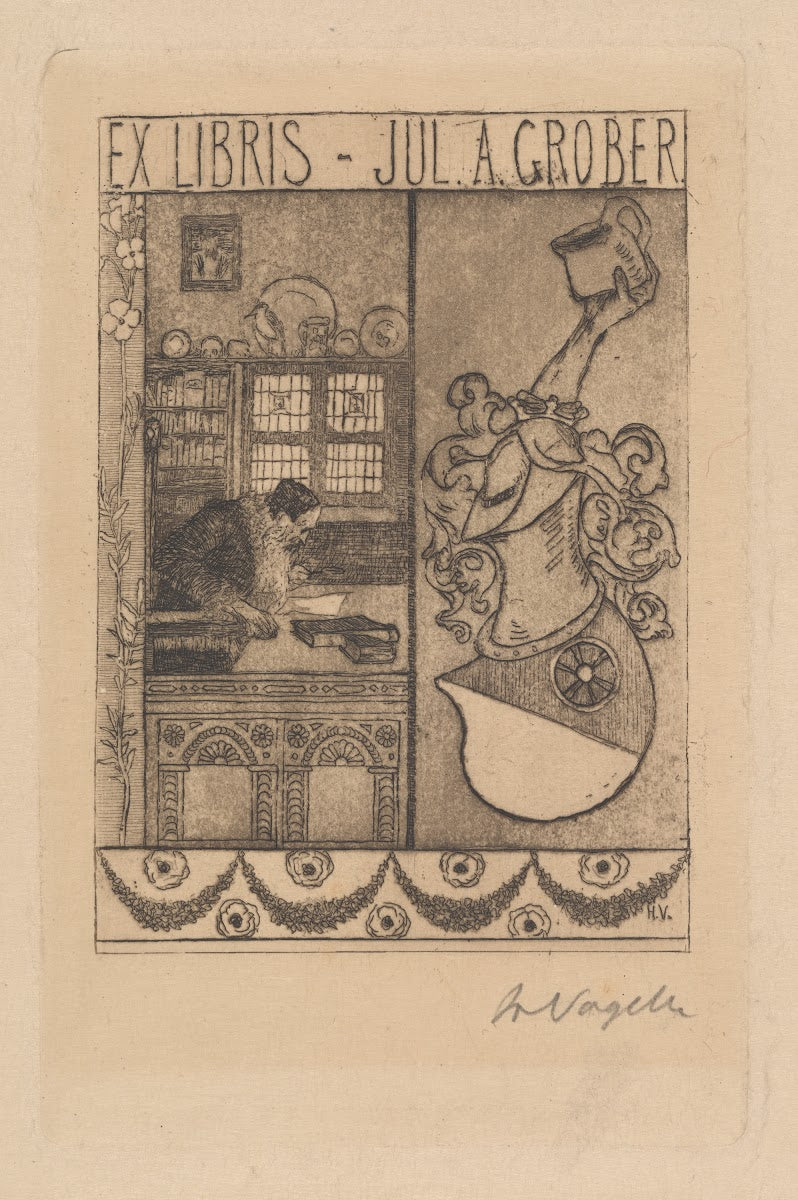 Ex Libris Jul A Grober 1897