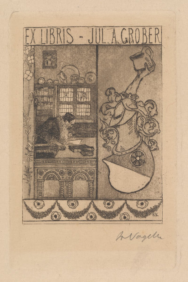 Ex Libris Jul A Grober 1897