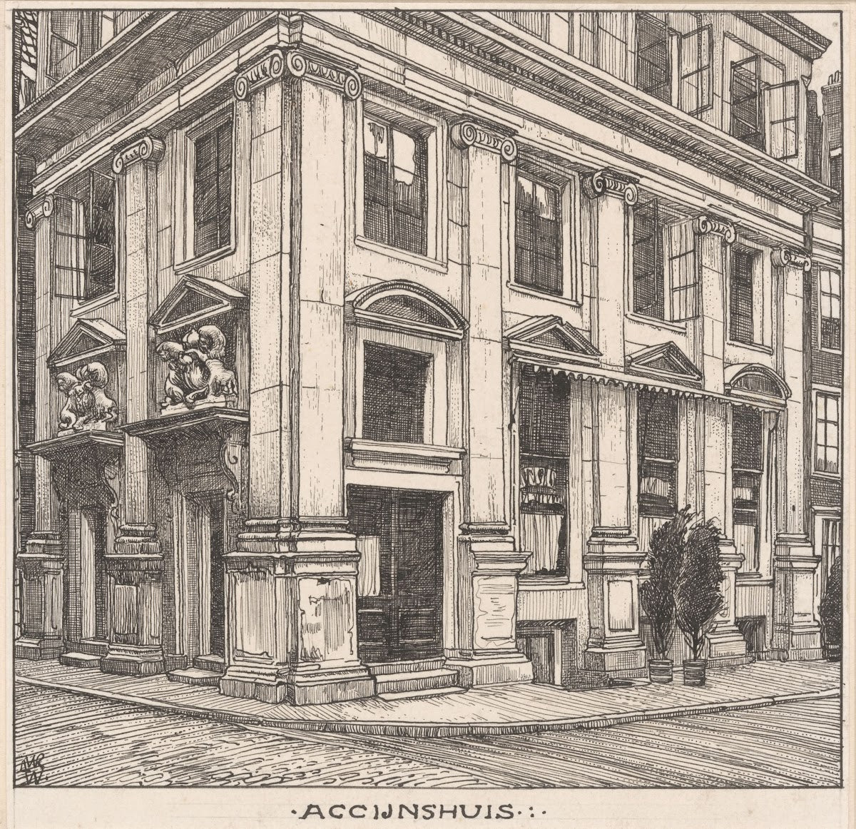 Het Accijnshuis te Amsterdam 20th century