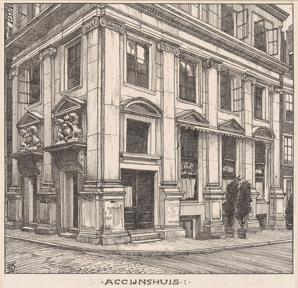 Het Accijnshuis te Amsterdam 20th century