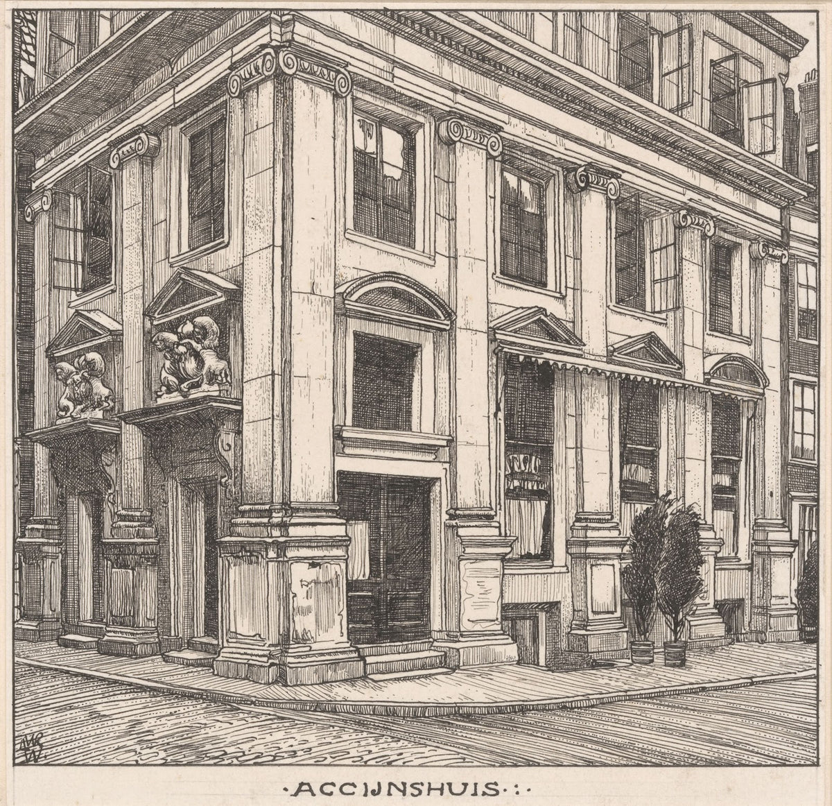 Het Accijnshuis te Amsterdam 20th century