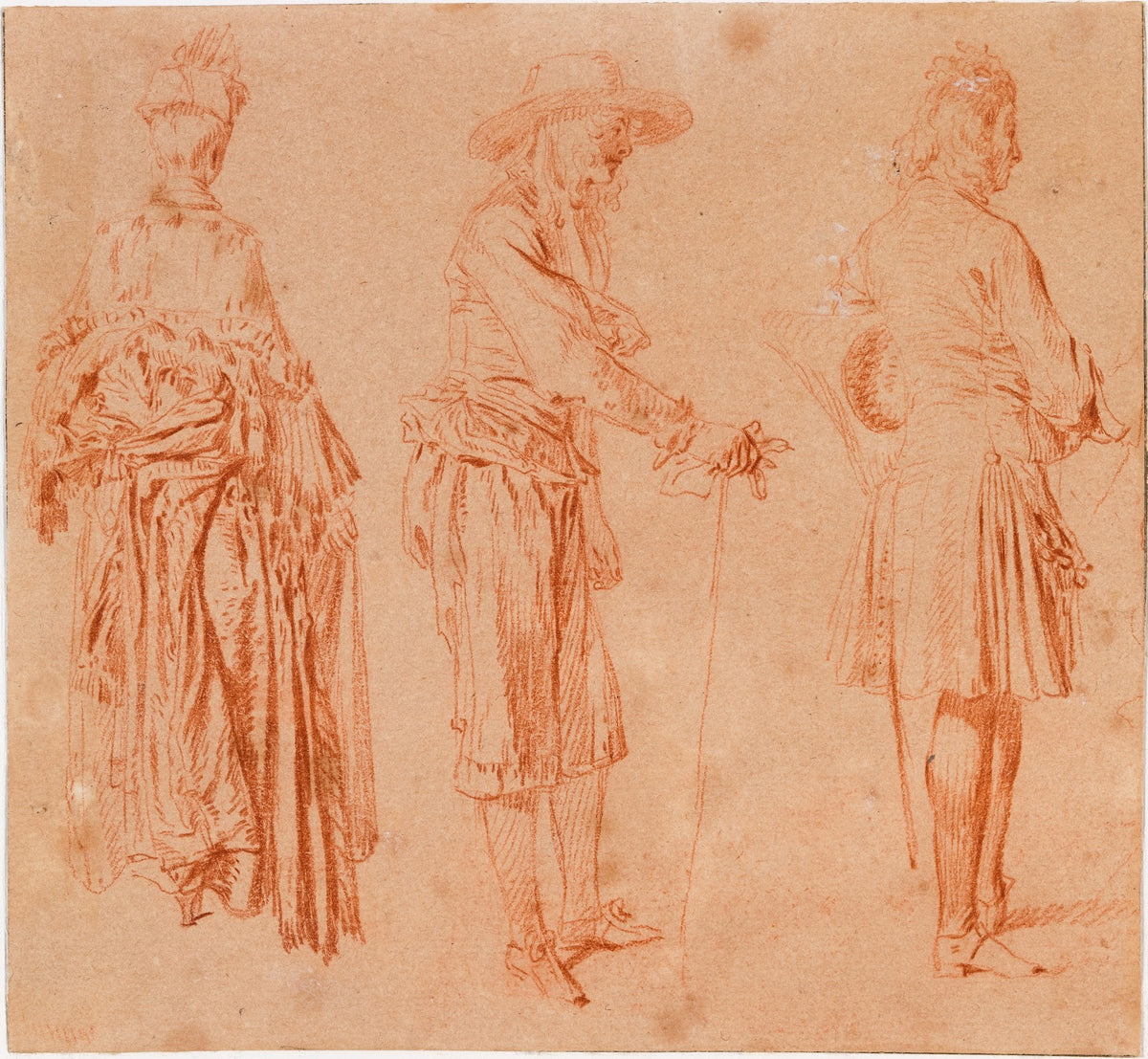 A Lady and Two Gentlemen c1713