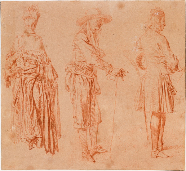 A Lady and Two Gentlemen c1713