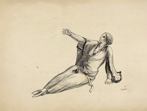 Etude pour le drame Bois ton sang 1910