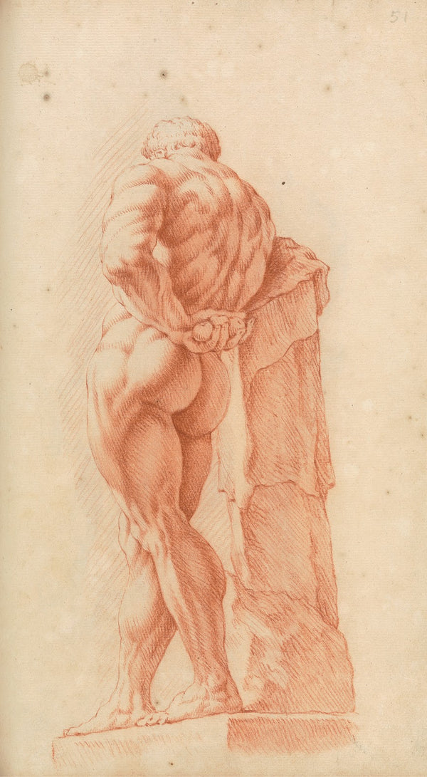 Study of Classical Statue of Hercules 1717