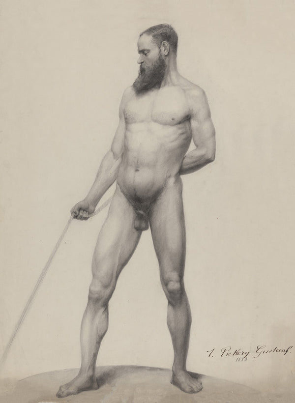 Standing male nude 1883