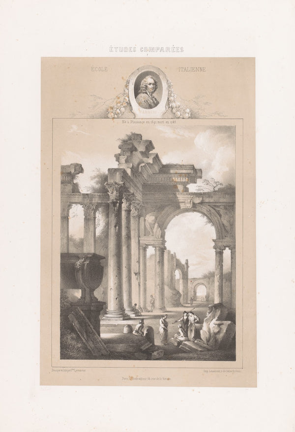 Giovanni Paolo Pannini  École Italienne 1850