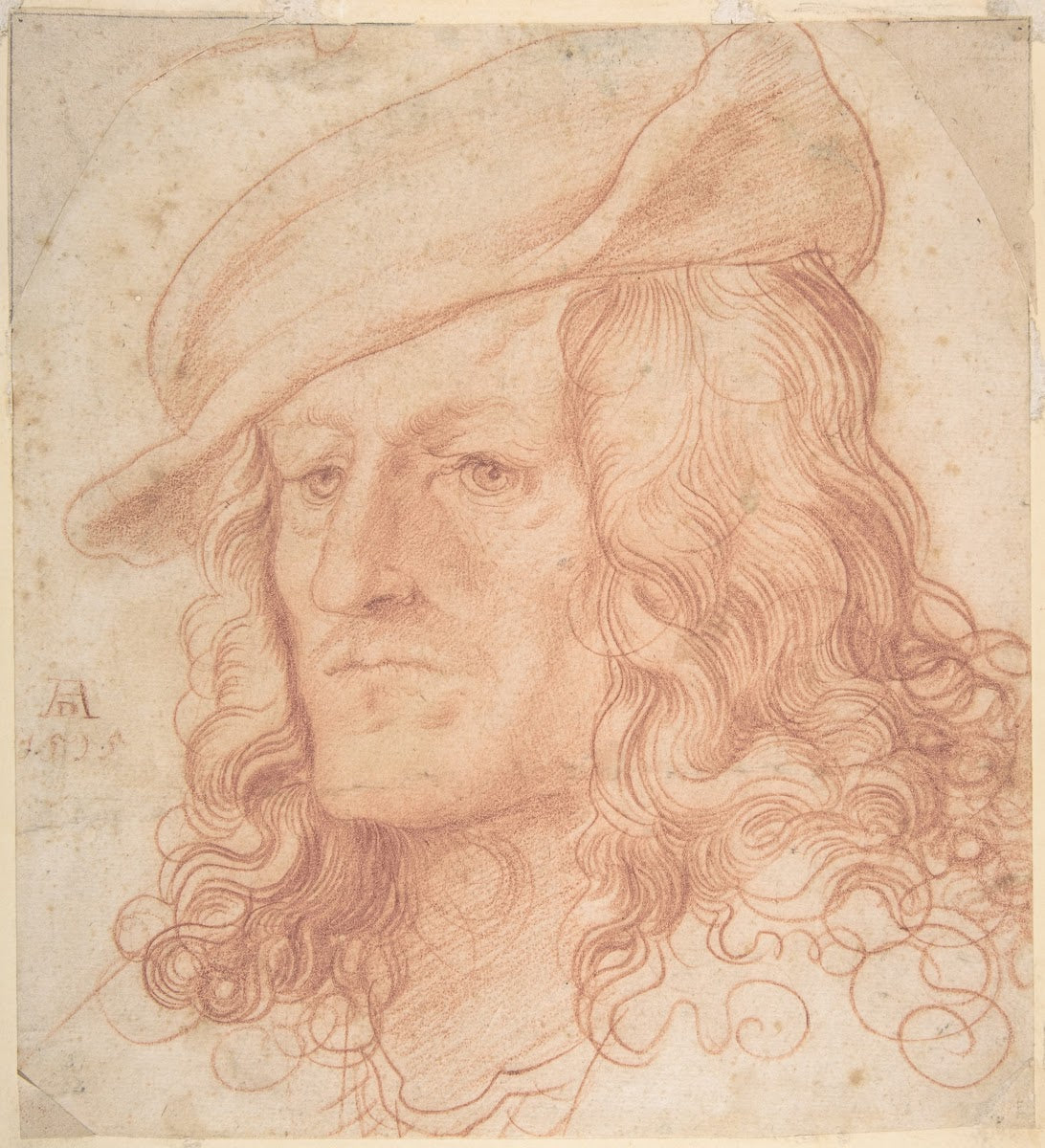 Portrait of a man bust length wearing a hat ca 151015
