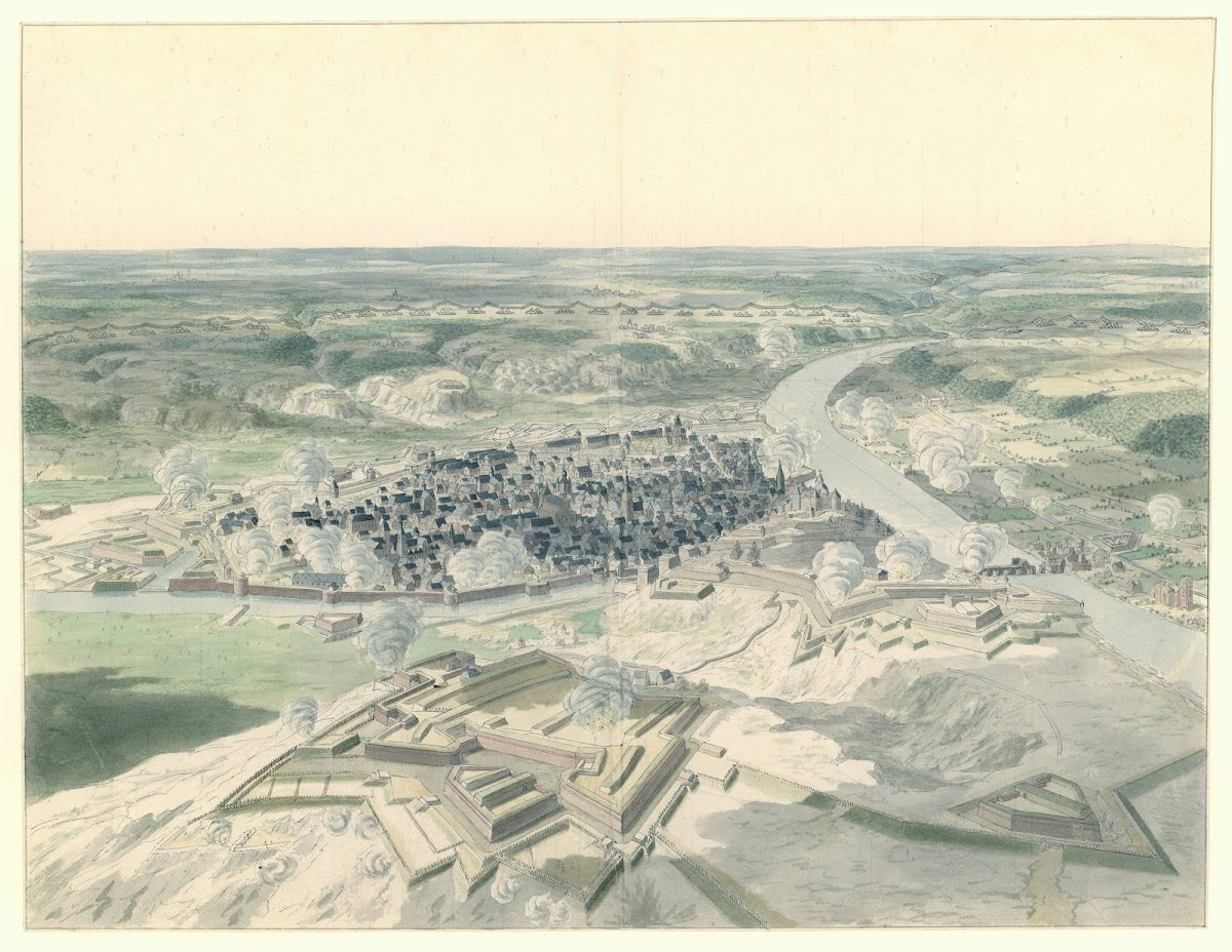View of Namur from the West during the Siege of 1695 1695