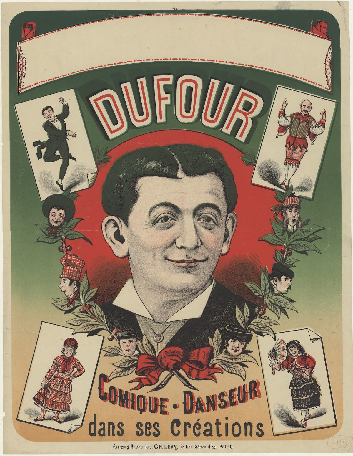 Dufour comique danseur dans ses créations 1883