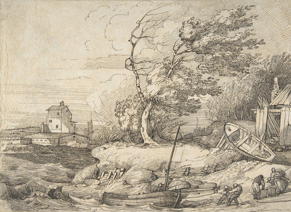Beaching a Fishing Boat in a Gale 177079