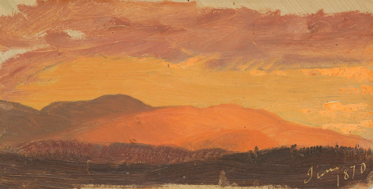 Sunset Hudson Valley 1870