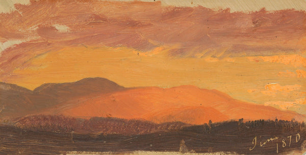 Sunset Hudson Valley 1870