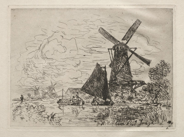 Windmills in Holland 1867