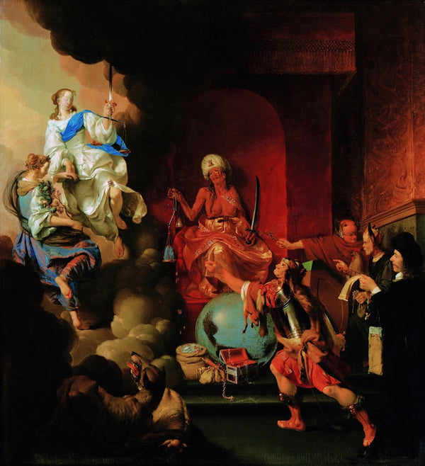Allegory of enthroned injustice c 1650