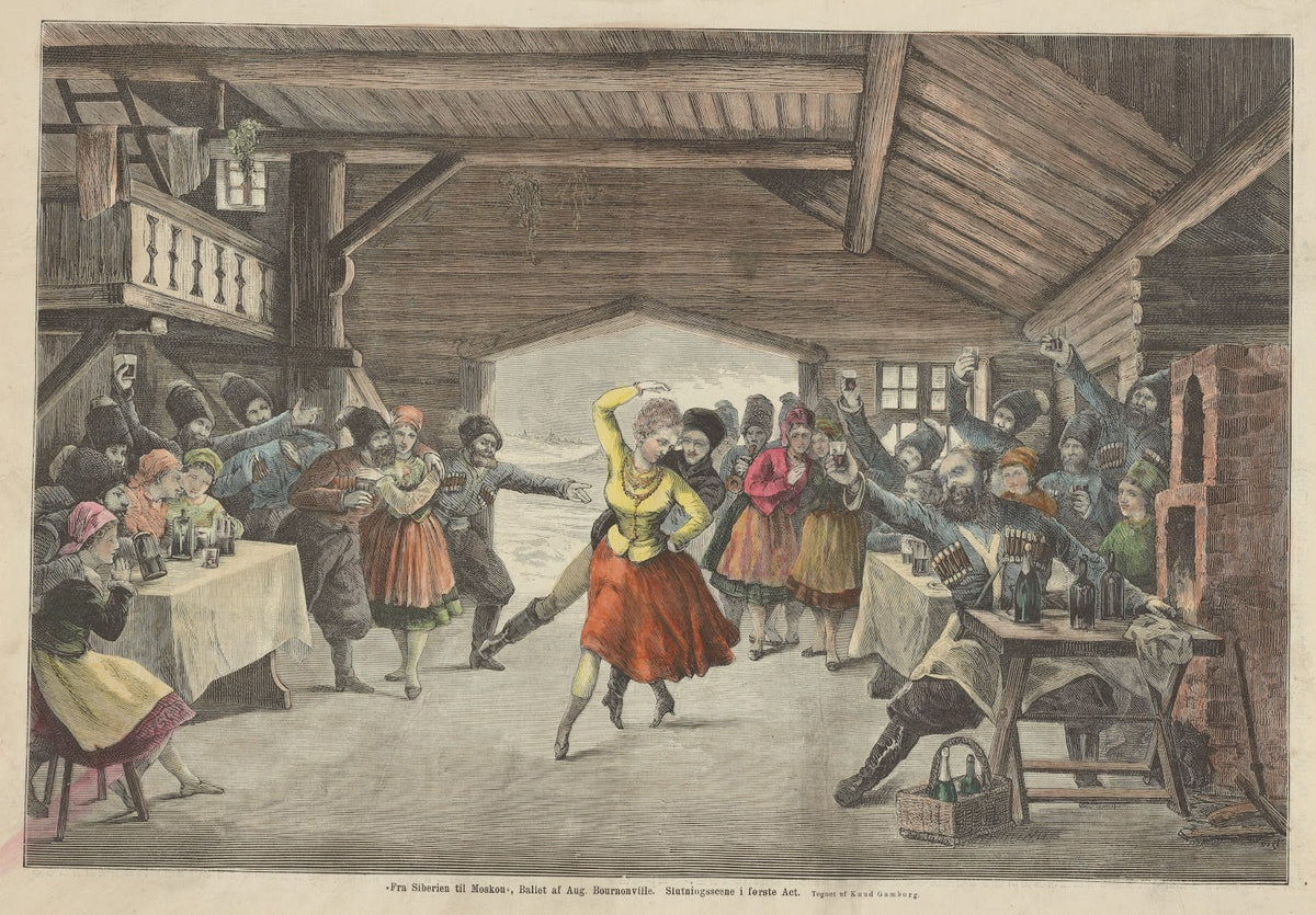 Fra Siberien til Moskou Ballet af Aug Bournonville Slutnings scene i første Act