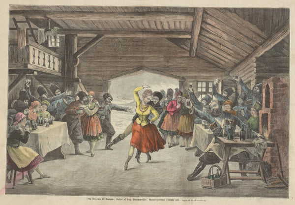 Fra Siberien til Moskou Ballet af Aug Bournonville Slutnings scene i første Act