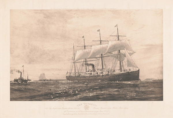 The Oceanic pioneer steamer of the White Star Line 1896