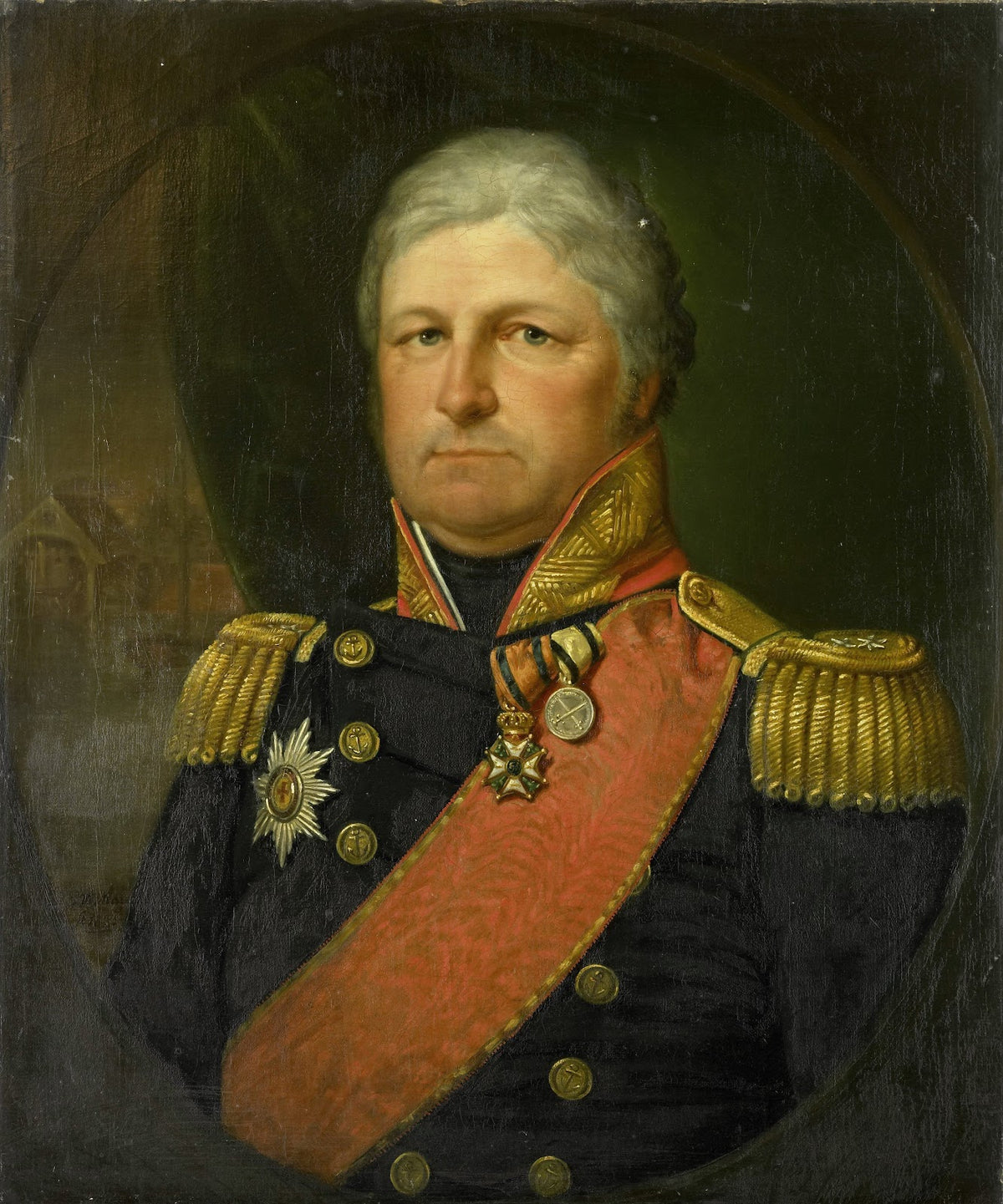 Portrait of Rear Admiral Job Seaburne May 1823