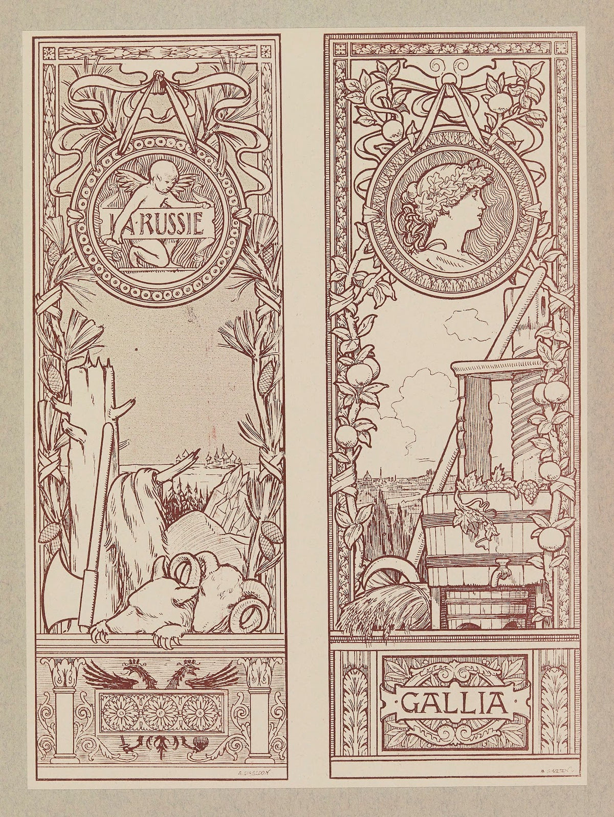 Compositions ornementales pour le cuir et la pyrogravure Pl15 1904