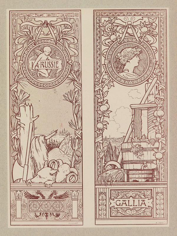 Compositions ornementales pour le cuir et la pyrogravure Pl15 1904