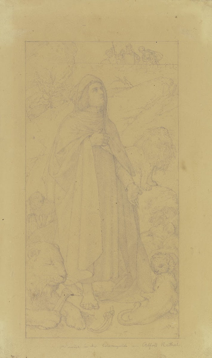 Daniel in the lions den ca 1838