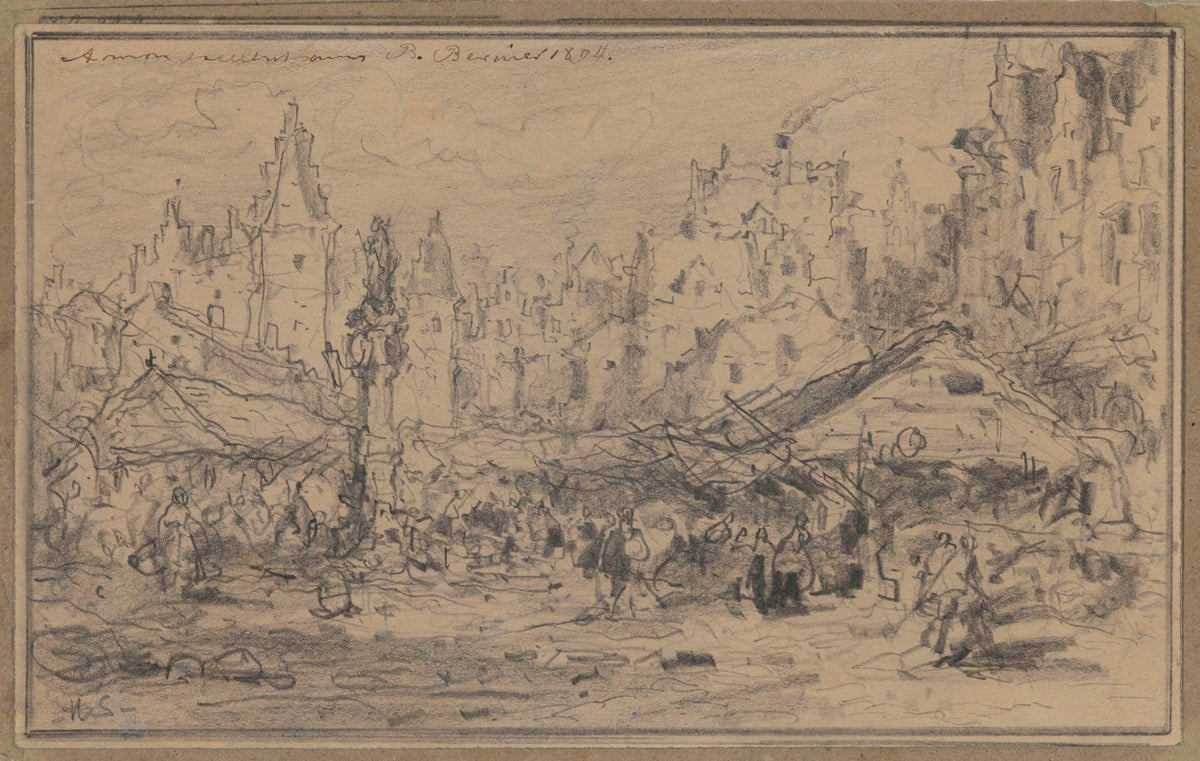 The Old Fishmarket in Antwerp 1894