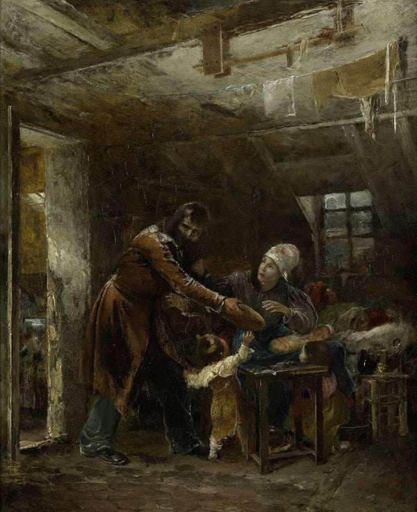 Claude Gueux rapportant à sa famille le pain volé 1834