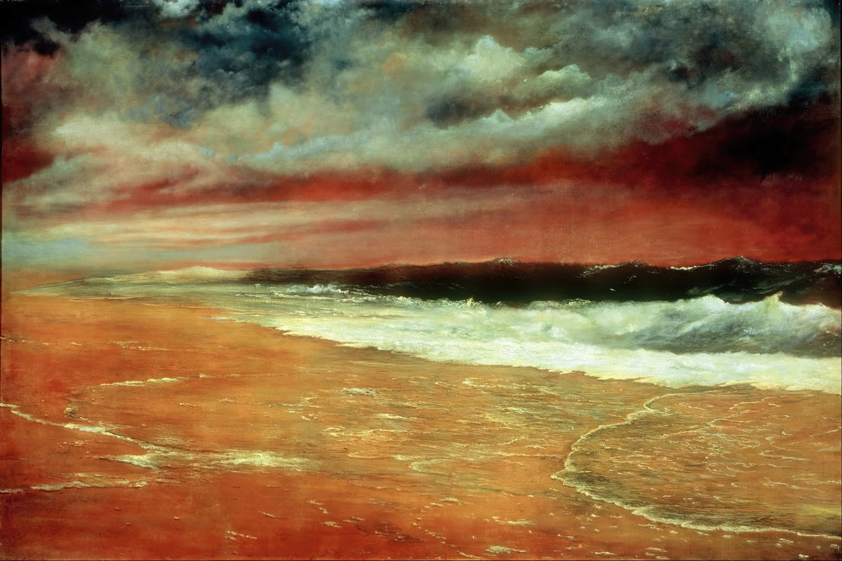 Late Afternoon by the Sea The Red Wave circa 1910
