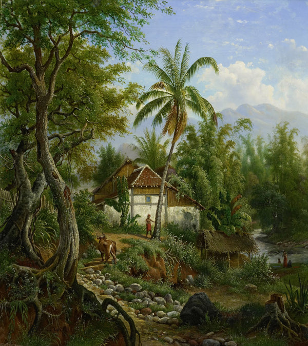 Indisch landschap 1858   1900