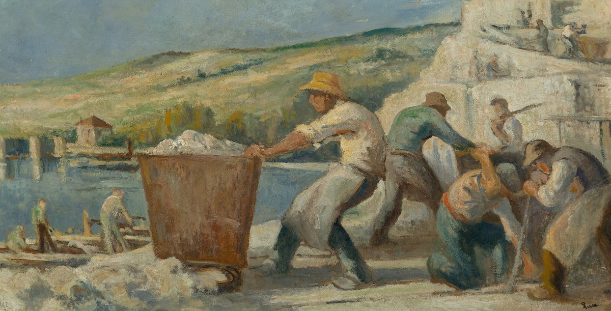 Méricourt les carrières Paysage à Méricourt circa 1925