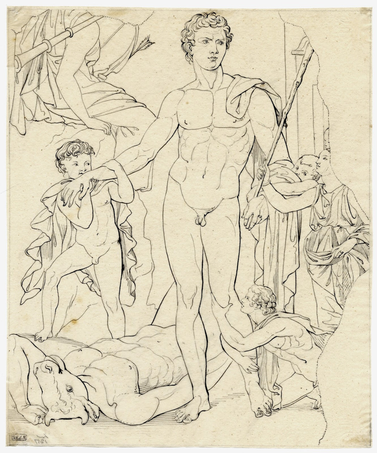 Theseus honoured after his victory over the Minotaur