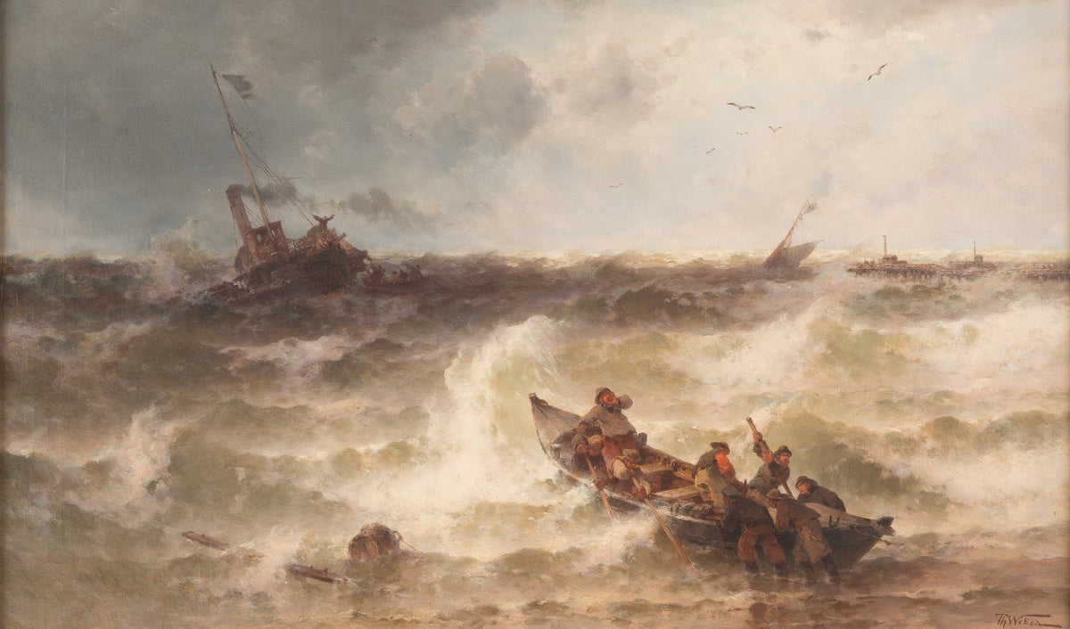 Shipwreck by the pier