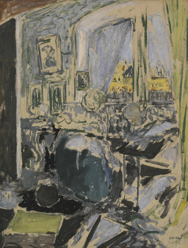 Madame Vuillard cousant à côté de la fenêtre circa 1910