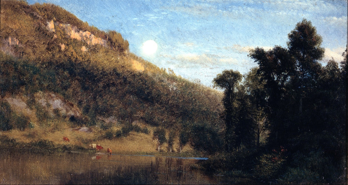 Berkshire Foothills Full Moon Over Meadowbrook 1864