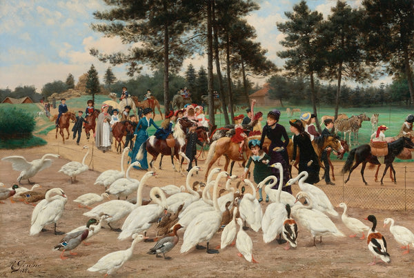 Laprès Midi Du Dimanche Au Jardin Dacclimatation 1882