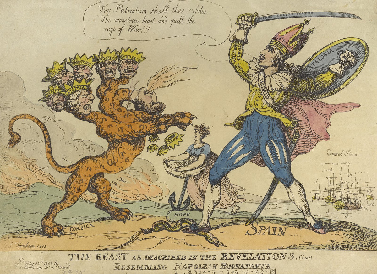 The beast as described in the Revelations chap 13 Resembling Napoleon Buonaparte