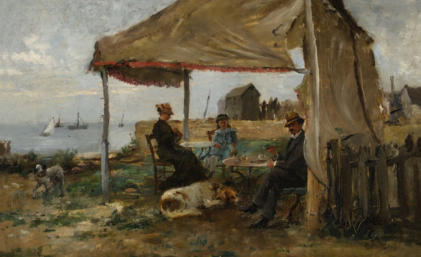 A picnic by the shore