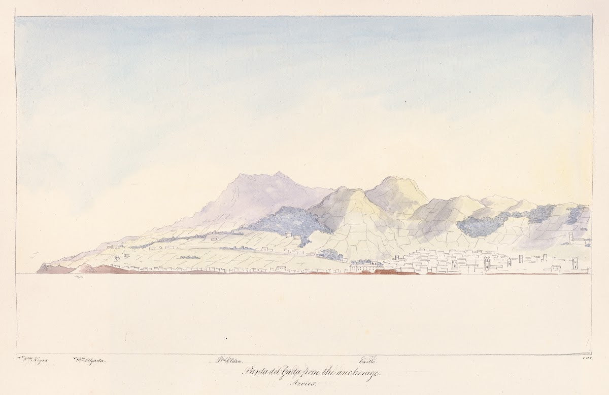 Punta del Gada from the Anchorage Azores
