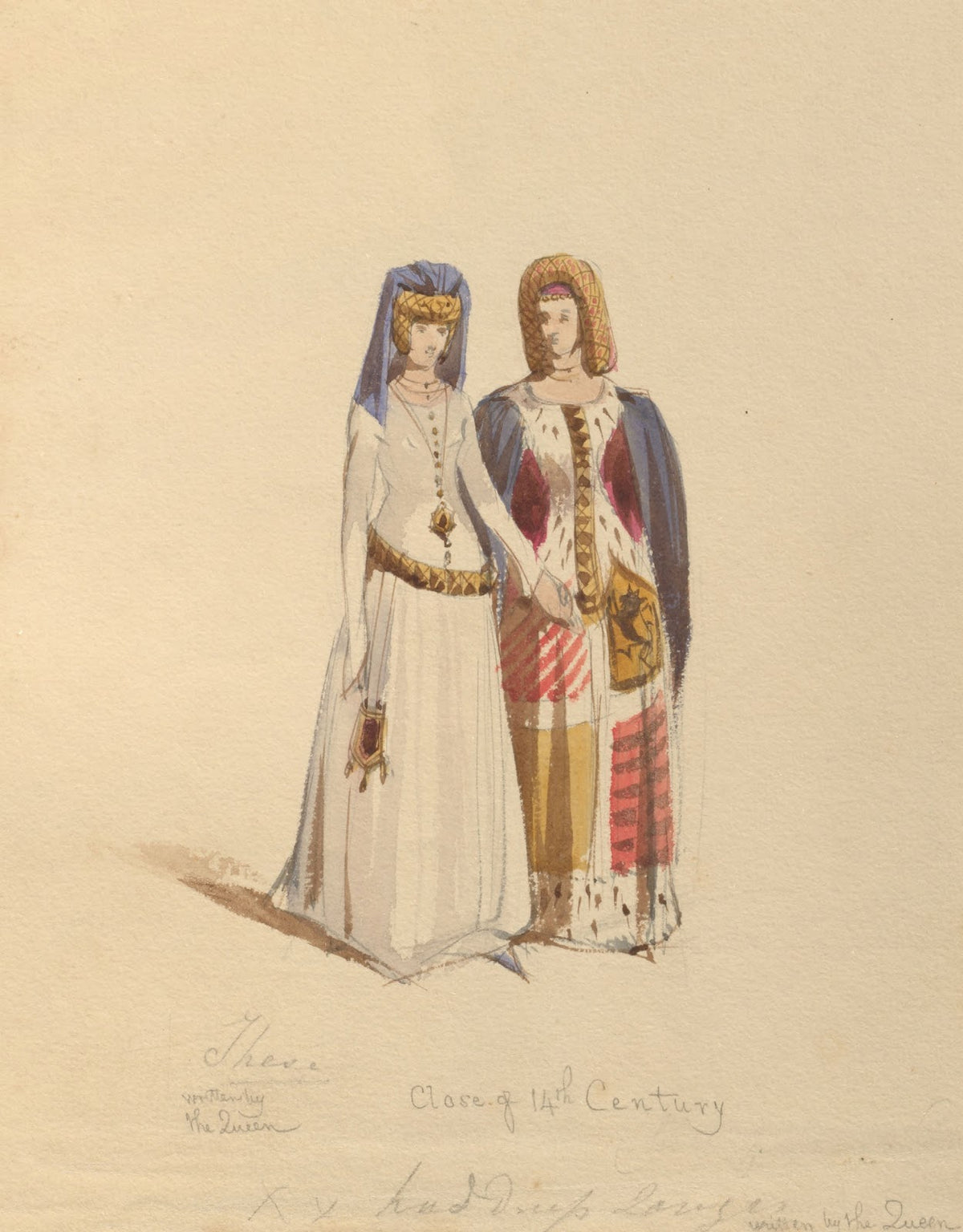 Sketches of costume Pl124 1842