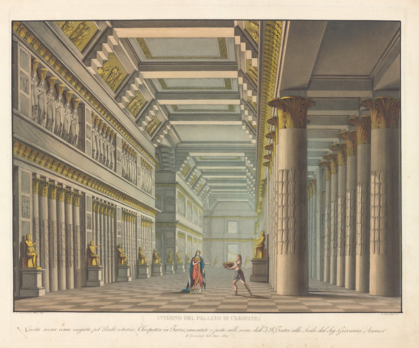Interno del Palazzo Cleopatra 1822