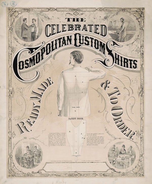 The celebrated cosmopolitan custom shirts ready made  to order 1873