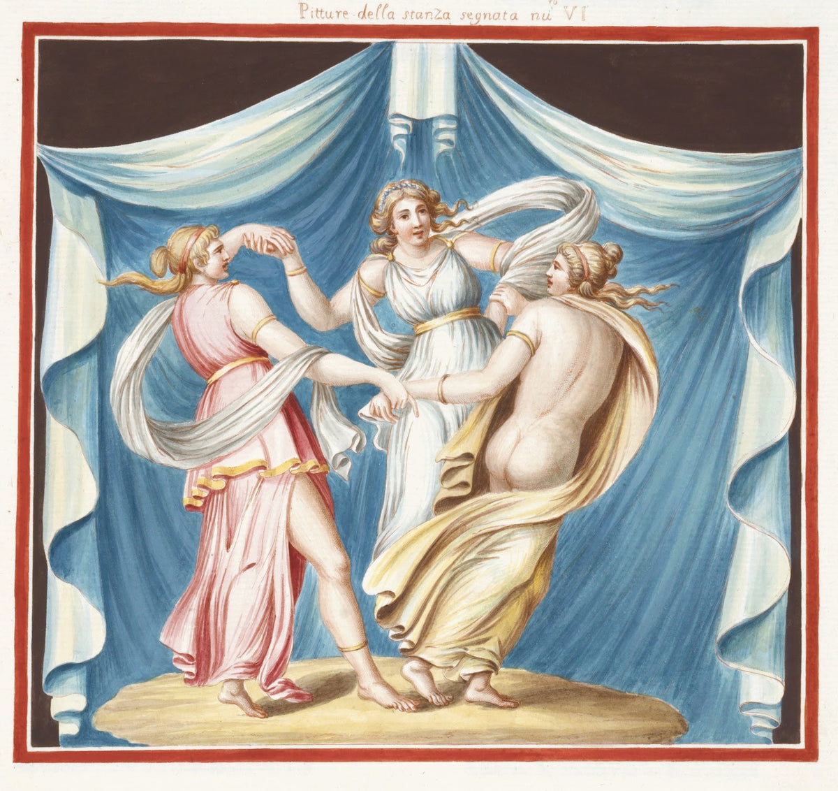 Pittura della stanza segnata nu VI 1783