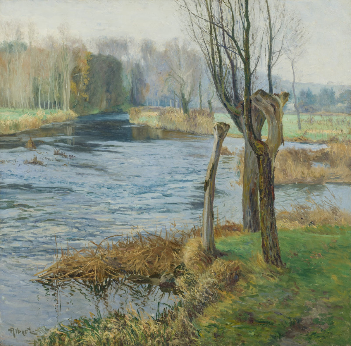 French Landscape with Watercourse