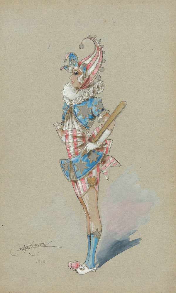 Costumes de revue  onze maquettes de costumes 1910